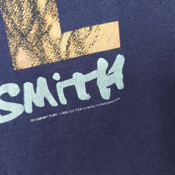 Vintage Michael W Smith T Shirt Mens Size XL Blue 90s Live The Life Christian - Picture 3 of 8